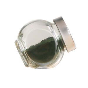 spirulina powder in the bottle