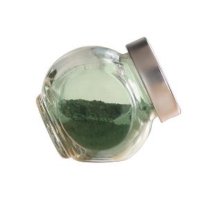 spirulina superfine powder in the bottle