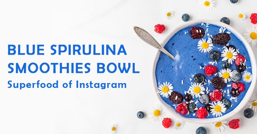 Blue Spirulina Smoothie Bowl丨Superfood of Instagram