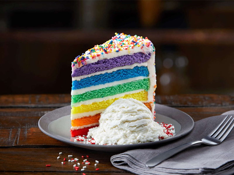 TGIF rainbow cake