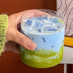 blue spirulina extract blue green milk tea
