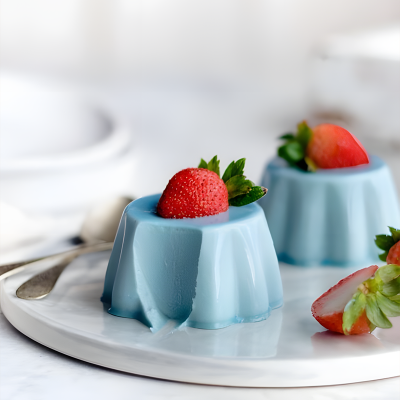 Blue spirulina extract application: blue dairy products